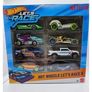 Hot Wheels Netflix Let’s Race 8-Pack GT-Scorcher Purple Included! NEW